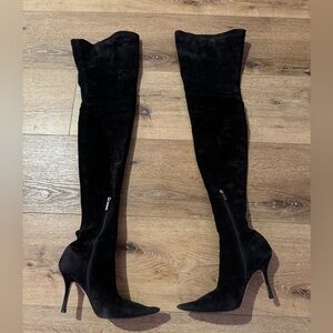 Paris Texas Pointed Toe Knee-High Boots